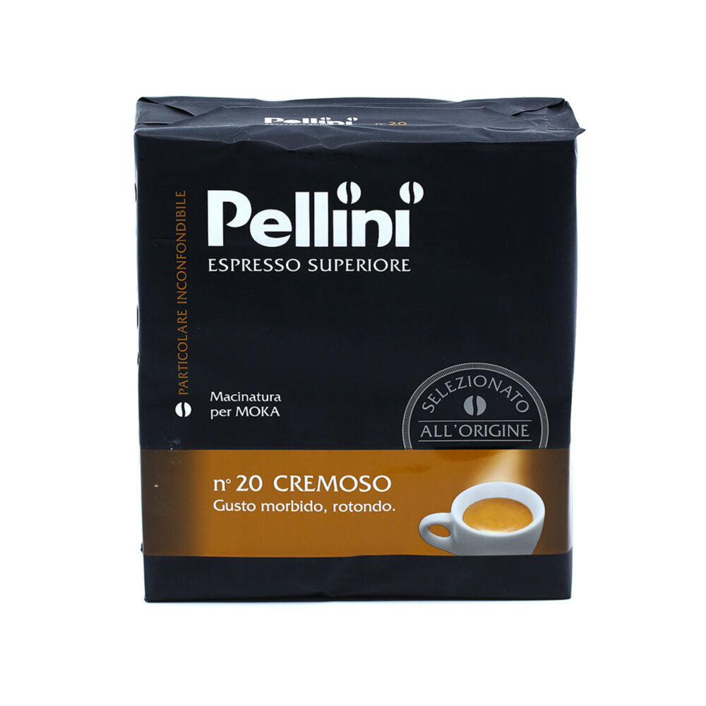 Pellini Superiore Cremoso N.20 Ground Coffee 2x250gr (17.64oz) - Aster Premium