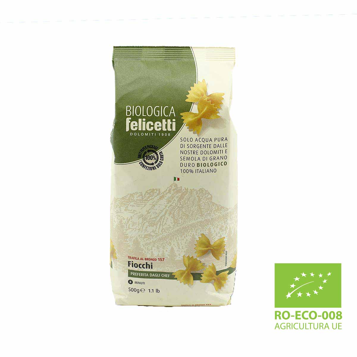 Pasta Felicetti Organic - N°157 Fiocchi 500g (17.6oz)