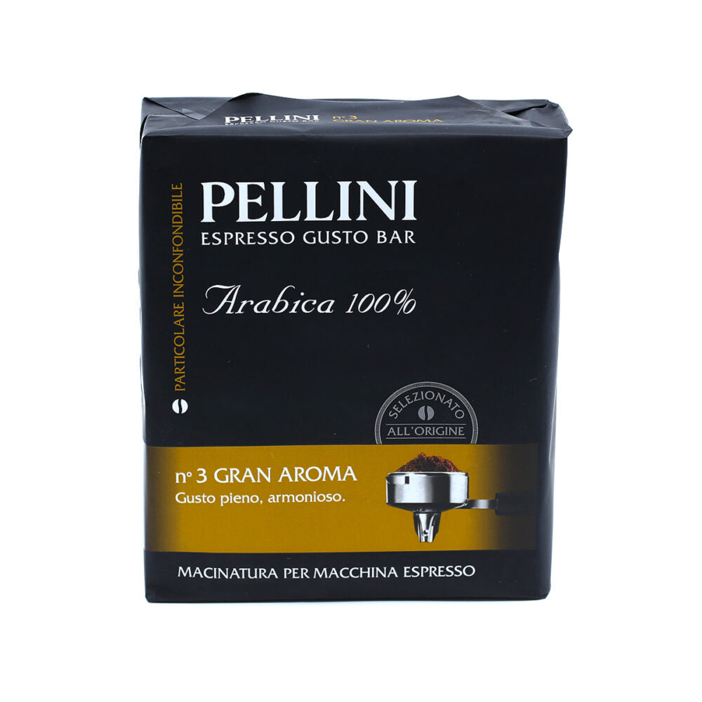 Pellini Gran Aroma N.3 Ground Coffee (17.64oz) - Aster Premium