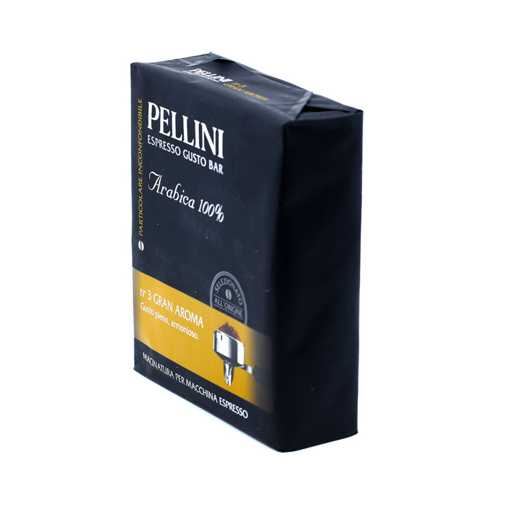 Pellini Gran Aroma N.3 Ground Coffee (17.64oz) - Aster Premium