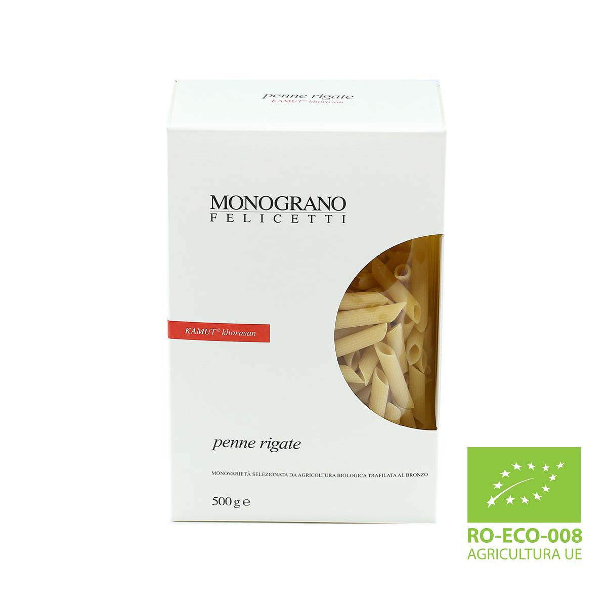 Monograno Felicetti Kamut Khorasan Penne Rigate Organic Pasta (17.6oz) - Aster Premium