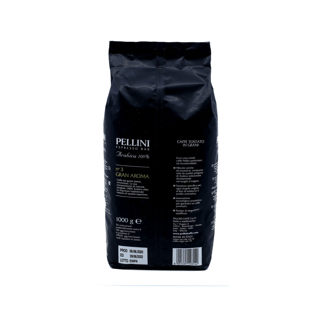 Pellini Gran Aroma 100% Arabica Coffee Beans 1kg 2,2lb - Aster Premium
