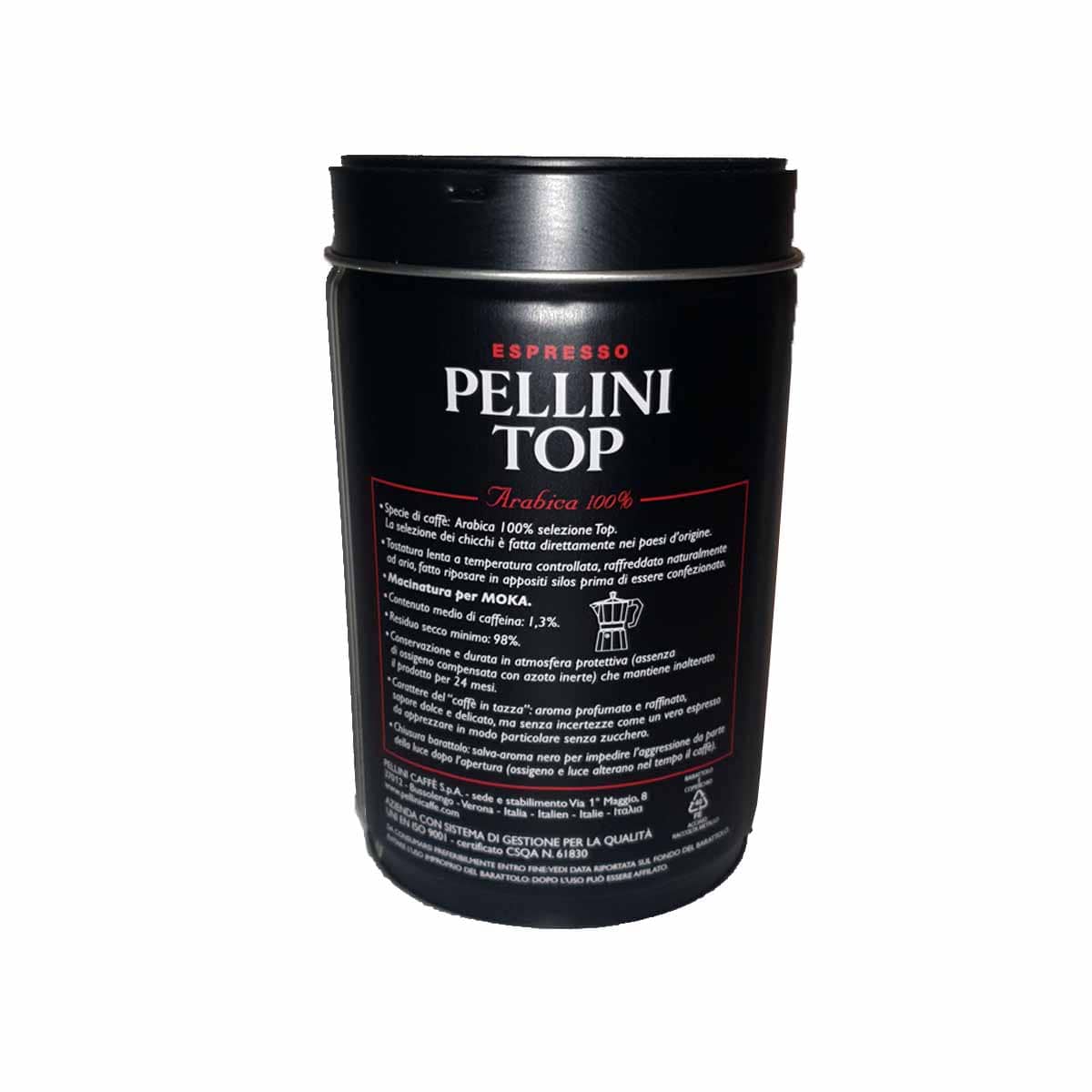 Pellini Top 100% Arabica Ground Coffee 250g (8.8oz) - Aster Premium