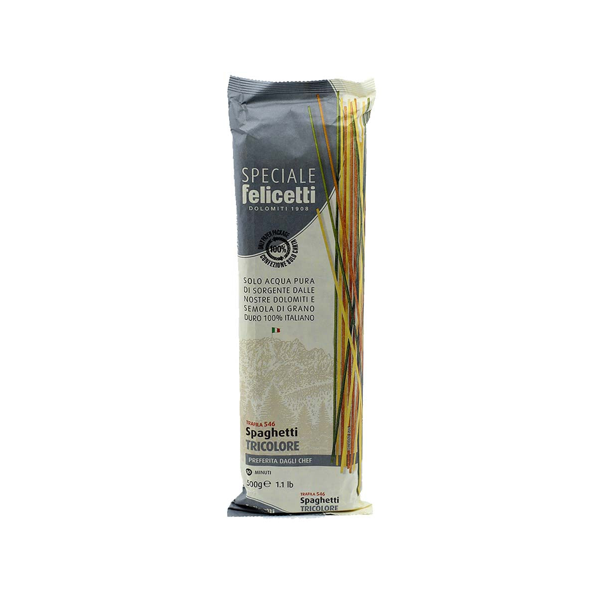 Felicetti Speciale Pasta - N°546 Tricolore Spaghetti 500g (17.6oz)