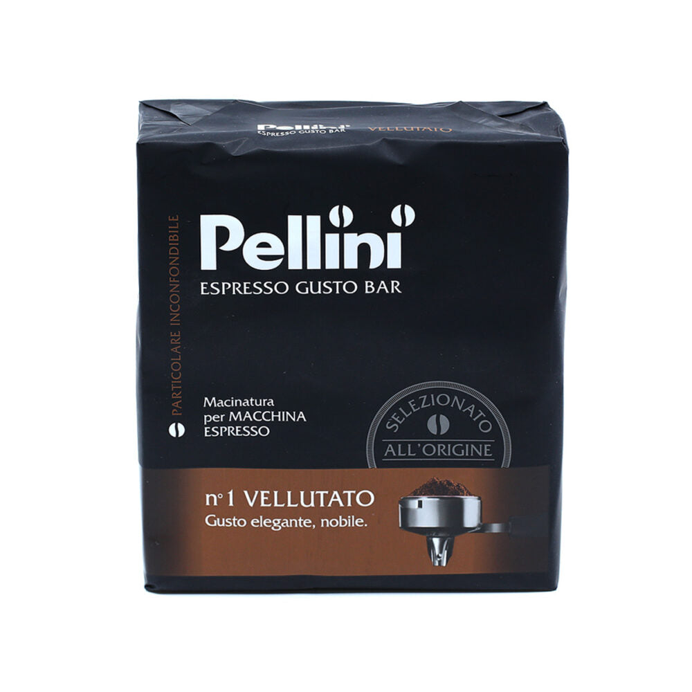 Pellini Gusto Bar Vellutato N.1 ground coffee 2x250gr (17.64oz) - Aster Premium